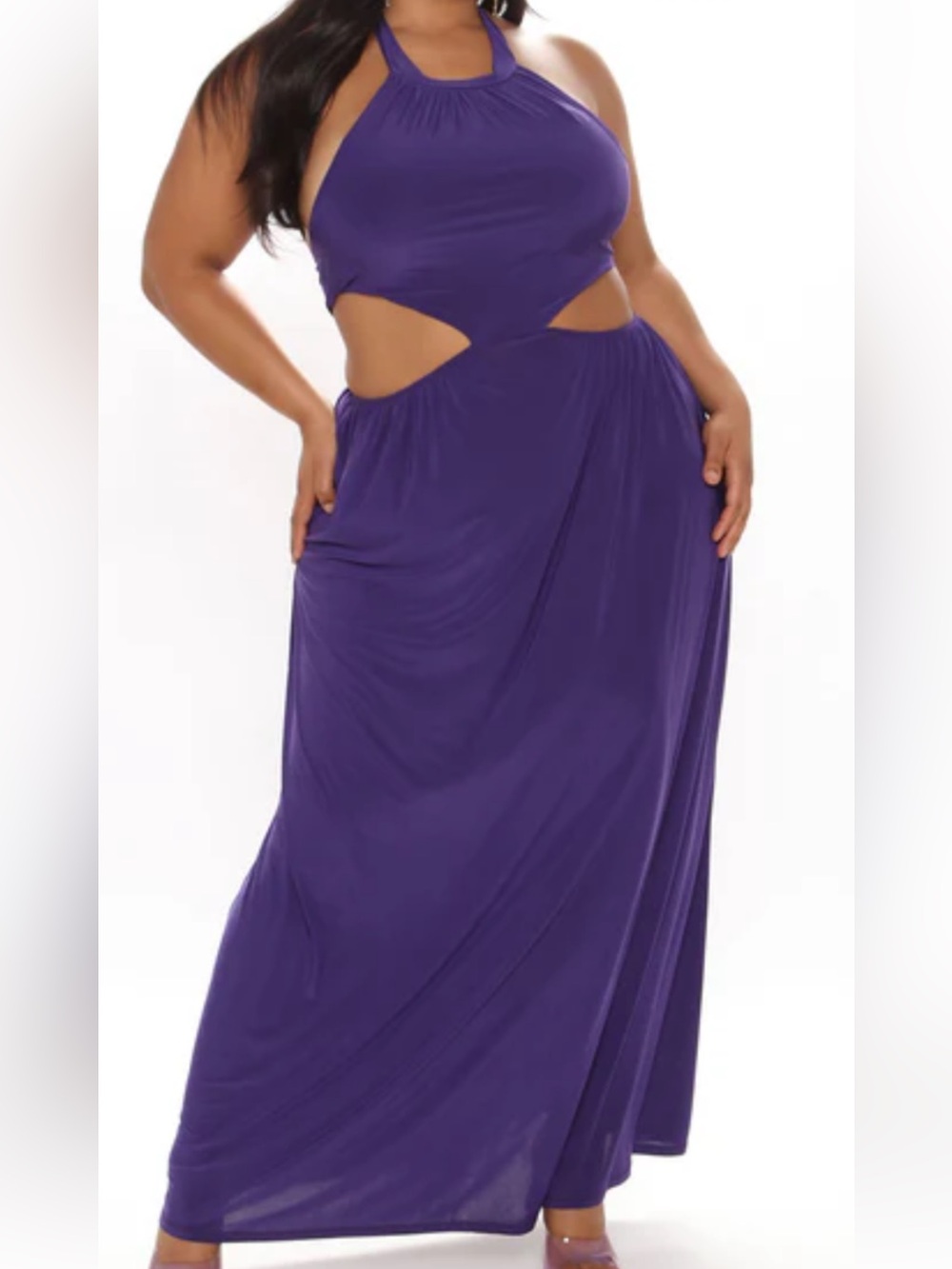 Fashion Nova Purple Modern Escape Maxi Dress